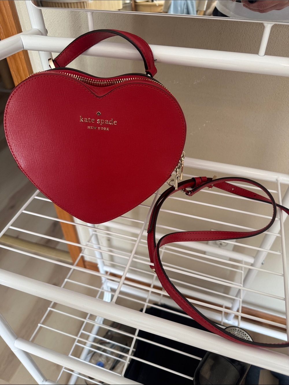 Kate Spade  Red Heart Crossbody Satchel